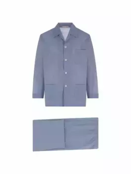 Хлопковая пижама Derek Rose, синий