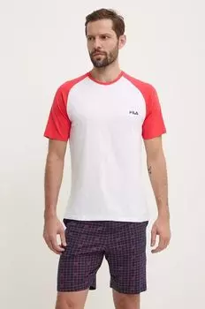 Хлопковая пижама Fila, белый