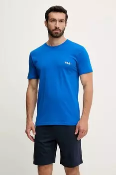Хлопковая пижама Fila, фиолетовый