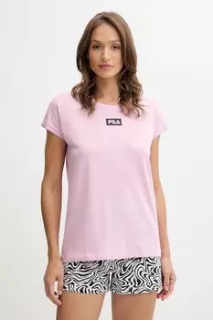 Хлопковая пижама Fila, розовый