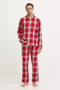 Хлопковая пижама Gant, красный