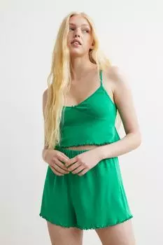 Хлопковая пижама H&amp;M, зеленый