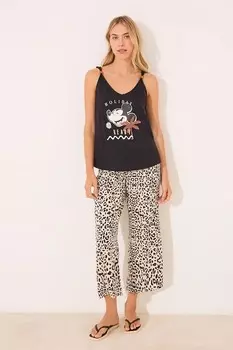 Хлопковая пижама MICKEY Women'Secret, черный
