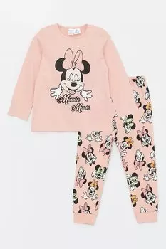 Хлопковая пижама Минни Маус Lc Waikiki, черный