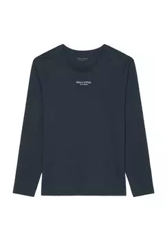 Хлопковая пижама Mix & Match с длинными рукавами для мужчин Marc O'Polo, цвет Dark Navy