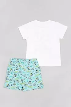 Хлопковая пижама на молнии для детей x Disney Zippy, бирюзовый