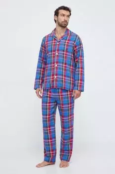 Хлопковая пижама Polo Ralph Lauren, мультиколор