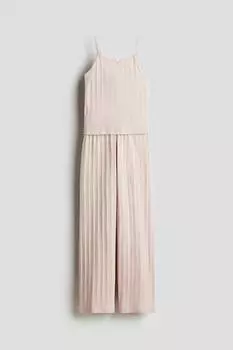 Хлопковая пижама с ажурным узором H&M, розовый