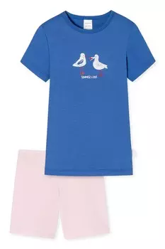 Хлопковая пижама с фигурным узором Schiesser, розовый