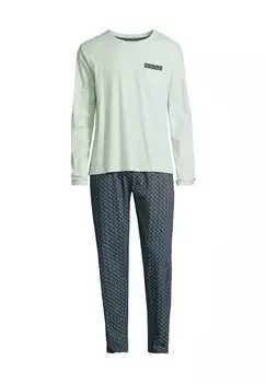 Хлопковая пижама с нагрудным карманом Galeria, зеленый