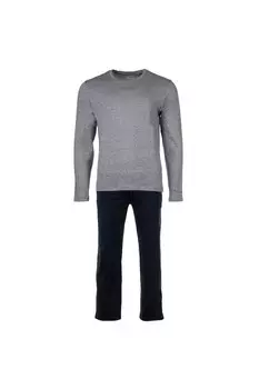 Хлопковая пижама с овальным вырезом Marc O'Polo, серый