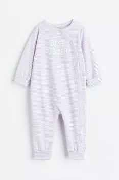 Хлопковая пижама с принтом H&M