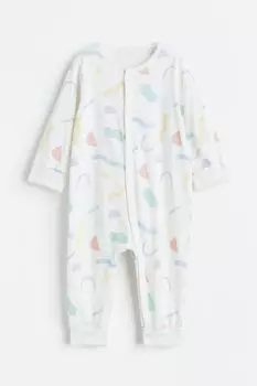Хлопковая пижама с принтом H&M