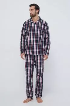 Хлопковая пижама Tommy Hilfiger, темно-синий
