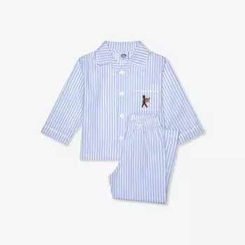 Хлопковая пижама в полоску trumpet guardsman 1-11 лет Trotters, цвет blue stripe