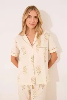 Хлопковая пижама Women'Secret, бежевый