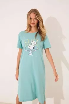 Хлопковая пижама Women'Secret, бирюзовый