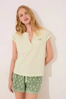 Хлопковая пижама Women'Secret, зеленый