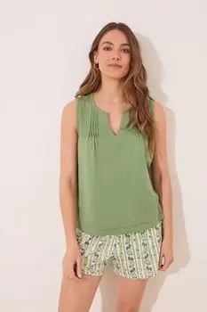 Хлопковая пижама Women'Secret, зеленый