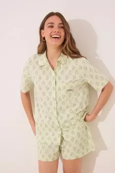 Хлопковая пижама Women'Secret, зеленый