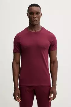 Хлопковая пижамная футболка United Colors Of Benetton, бордовый