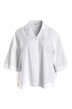 Хлопковая пляжная рубашка Calvin Klein, белый