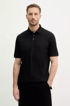 Хлопковая поло Armani Exchange, черный