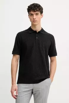 Хлопковая поло Armani Exchange, черный