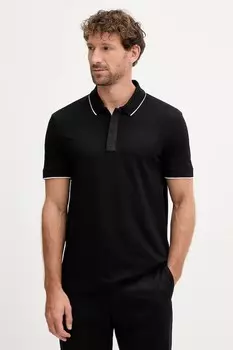 Хлопковая поло Armani Exchange, черный