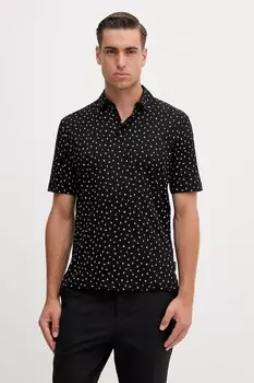 Хлопковая поло Armani Exchange, черный