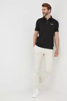 Хлопковая поло Armani Exchange, черный
