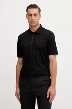 Хлопковая поло Armani Exchange, черный