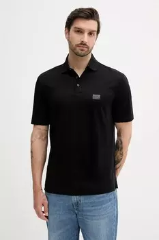 Хлопковая поло Armani Exchange, черный