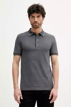 Хлопковая поло Boss Green, черный