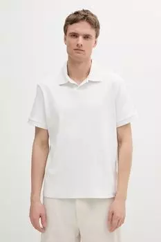 Хлопковая поло Calvin Klein Jeans, белый