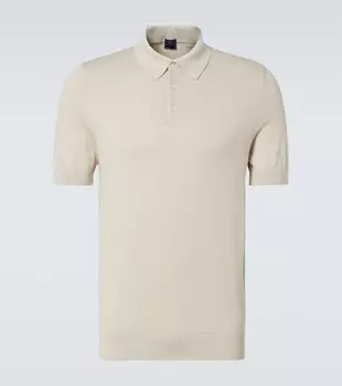 Хлопковая поло Fedeli, бежевый