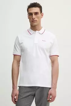 Хлопковая поло Hans Pepe Jeans, белый