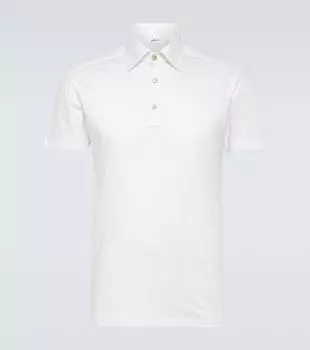 Хлопковая поло Kiton, белый