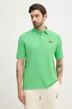 Хлопковая поло Lacoste, зеленый