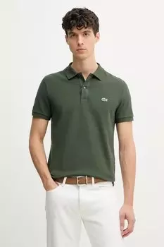 Хлопковая поло Lacoste, зеленый