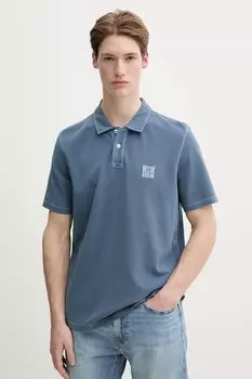 Хлопковая поло Marc O'Polo, синий