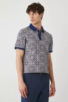 Хлопковая поло Medicine, темно-синий