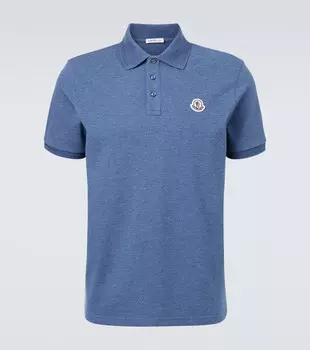 Хлопковая поло Moncler, Mood Indigo