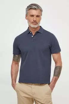 Хлопковая поло NEW OLIVER GD Pepe Jeans, темно-синий
