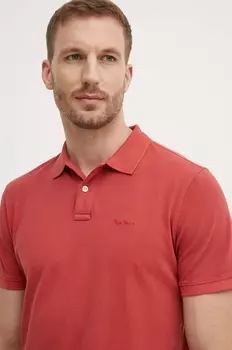Хлопковая поло NEW OLIVER GD Pepe Jeans, коричневый