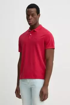 Хлопковая поло Pepe Jeans, красный
