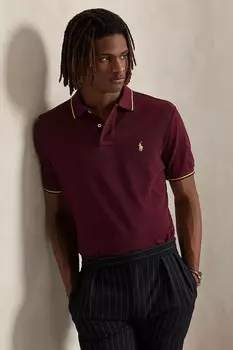 Хлопковая поло Polo Ralph Lauren, бордовый
