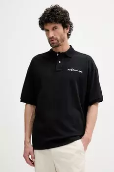Хлопковая поло Polo Ralph Lauren, черный