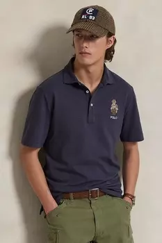 Хлопковая поло Polo Ralph Lauren, синий