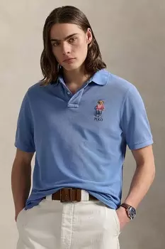 Хлопковая поло Polo Ralph Lauren, синий